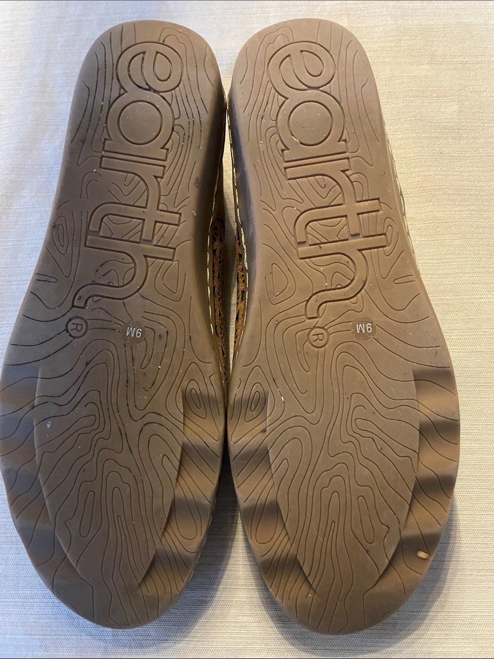 Earth Brown Laser-Cut Mary Jane Flats - Picture 7 of 11